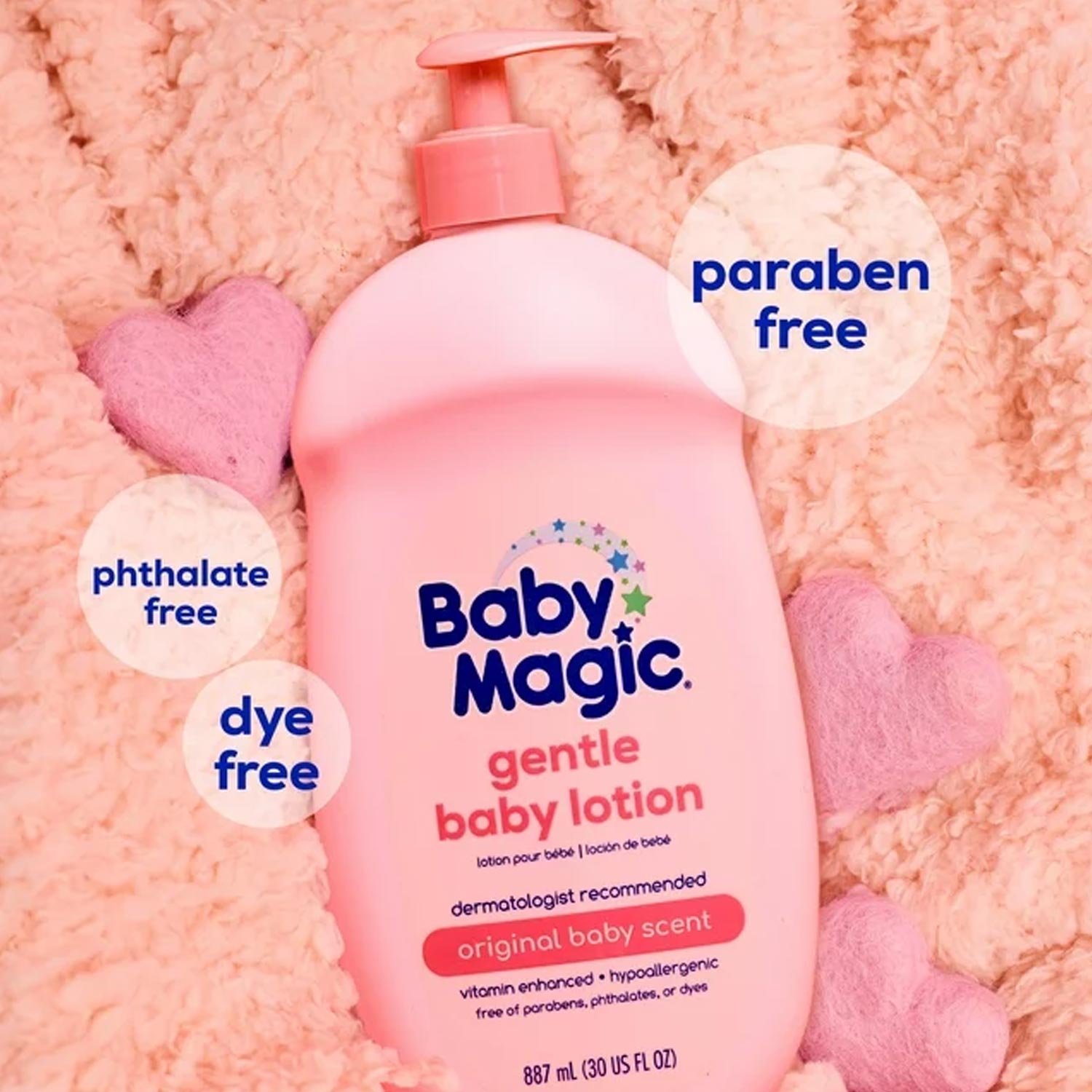 Baby Magic Gentle Baby Lotion, Original Baby Scent, Hypoallergenic, 30 oz - Imagem 2
